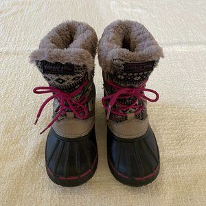 London Fog Girls Tottenham Cold Waterproof Warm Lined Snow Boot - Little Girl 1